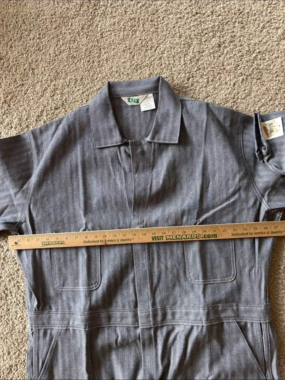 NWT Key Deluxe Unlined Long Sleeve Coveralls Sz 50 Short Men’s vintage tailgate
